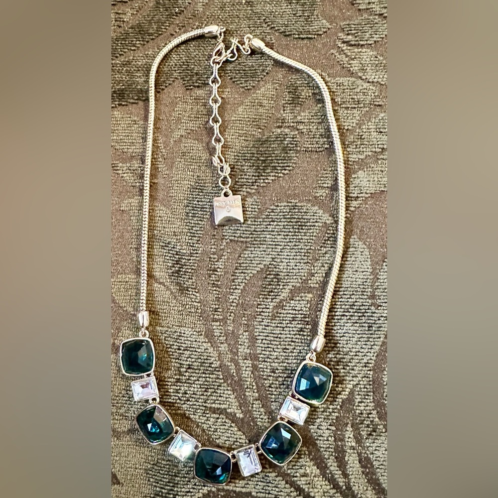 Anne Klein Green Statement Necklace